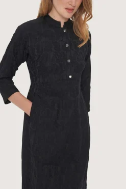 Kjoler<BITTE KAI RAND Jacquard stretch kjole BLACK