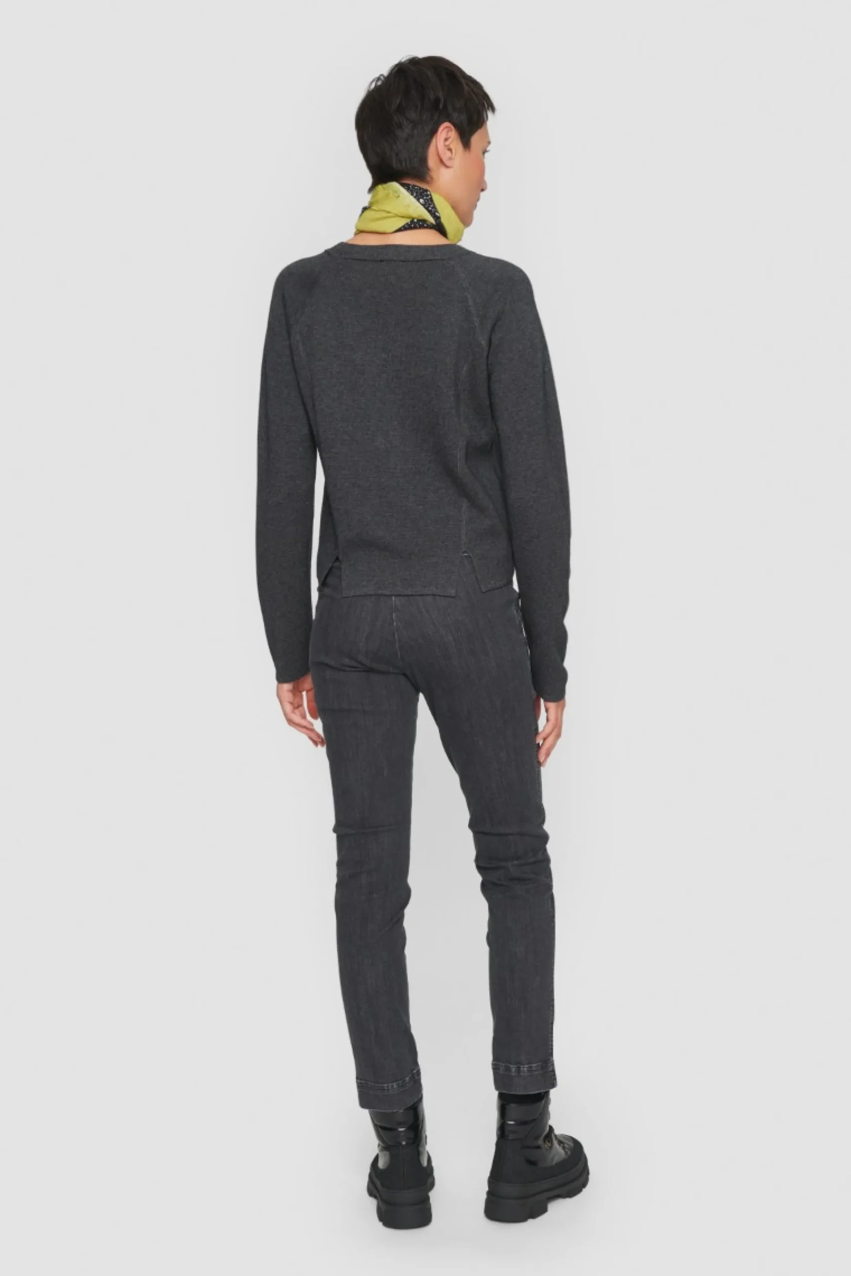 Bukser | Bukser<BITTE KAI RAND Jinzu stretch smalle bukser BLACK