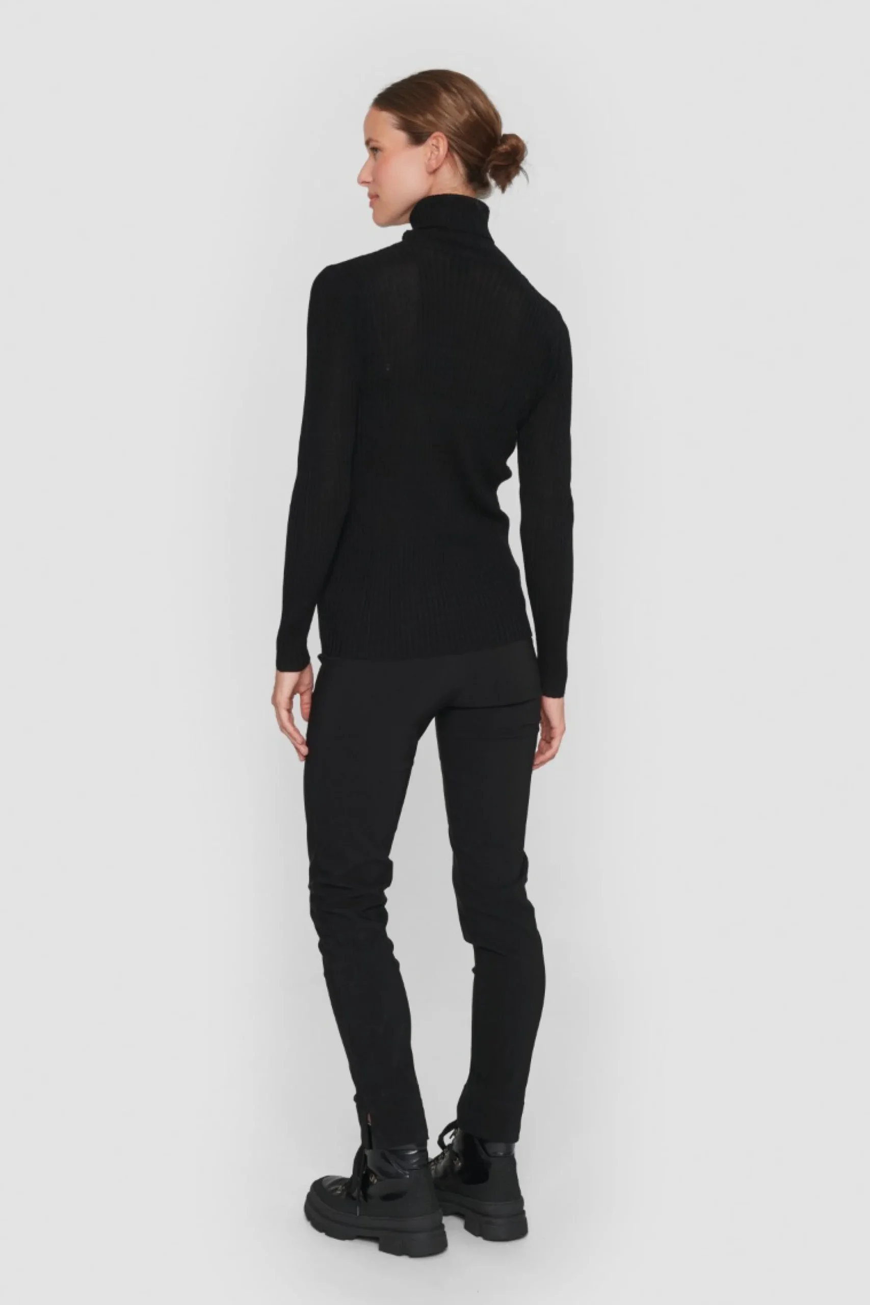 Bukser | Bukser<BITTE KAI RAND Jinzu stretch smalle bukser BLACK