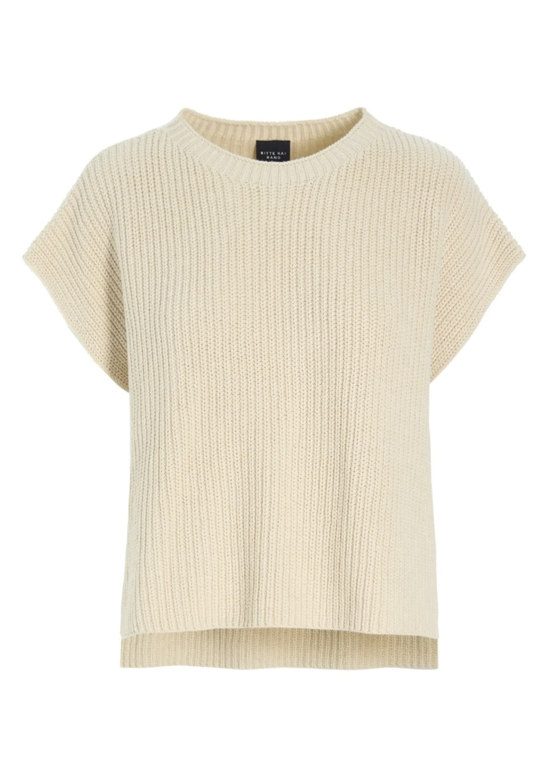 Bluser | Strik<BITTE KAI RAND Kareshi bluse med rund hals BLACK