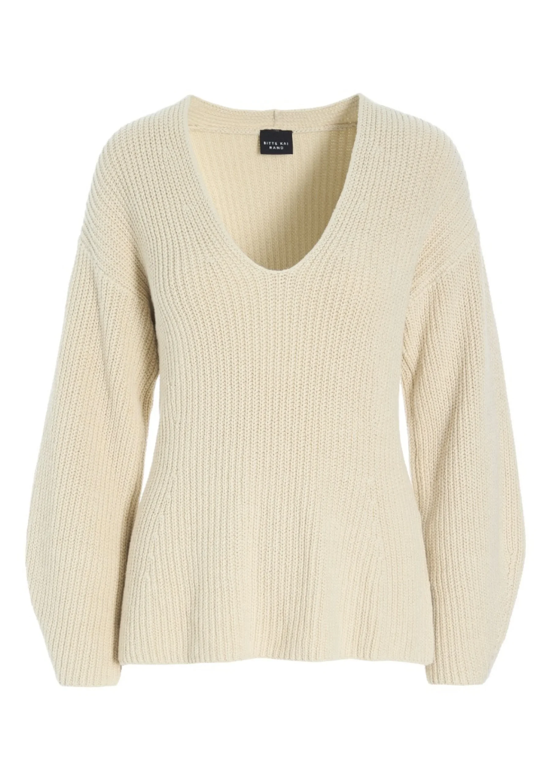 Bluser | Strik<BITTE KAI RAND Kareshi bluse med v-hals IVORY