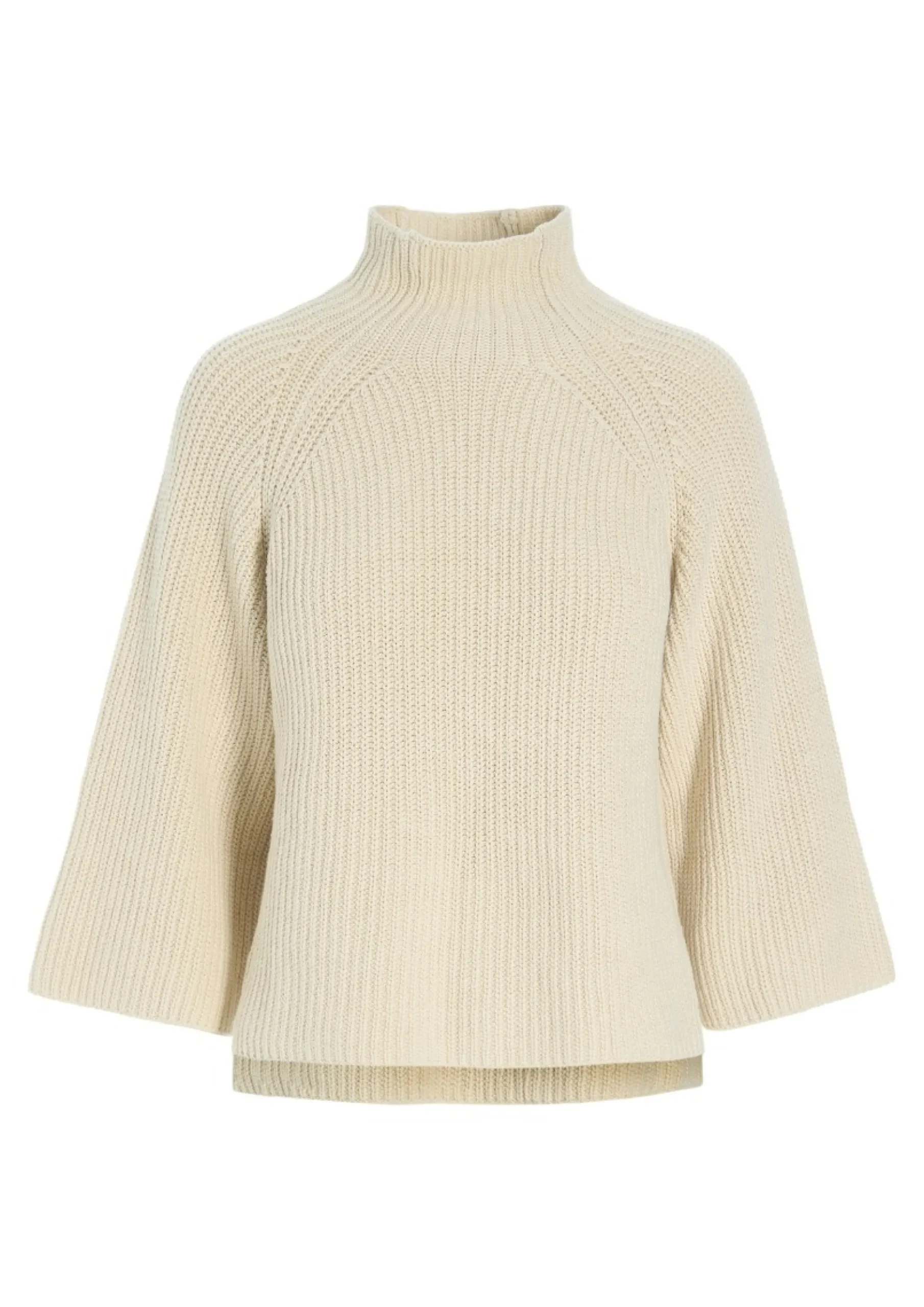 Strik | Strik<BITTE KAI RAND Kareshi højhalset bluse IVORY