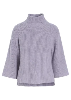 Strik | Strik<BITTE KAI RAND Kareshi højhalset bluse IVORY