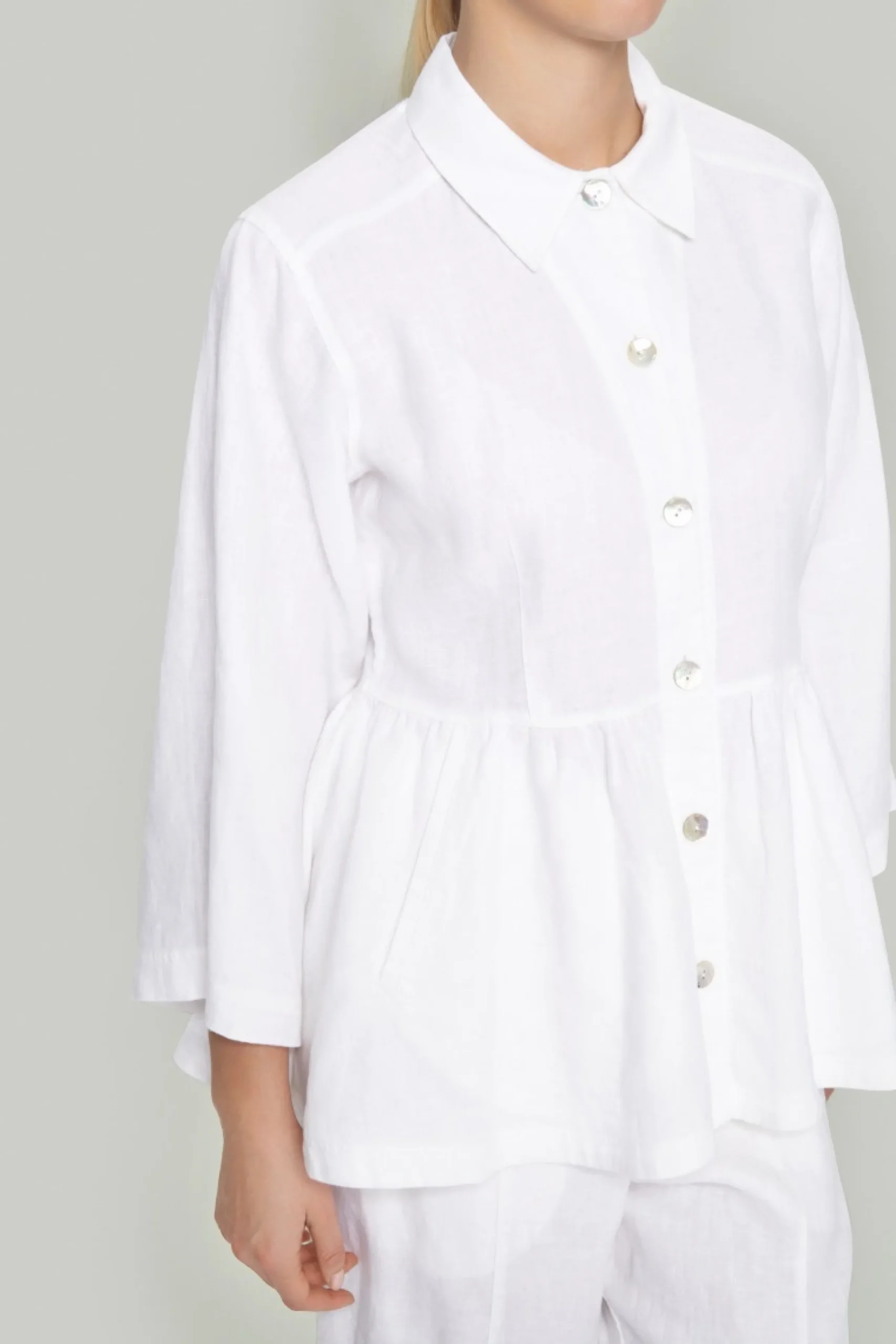 Jakker & Blazere<BITTE KAI RAND Lazy linen jakke BLACK
