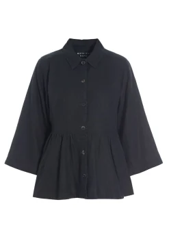 Jakker & Blazere<BITTE KAI RAND Lazy linen jakke BLACK