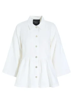 Jakker & Blazere<BITTE KAI RAND Lazy linen jakke BLACK