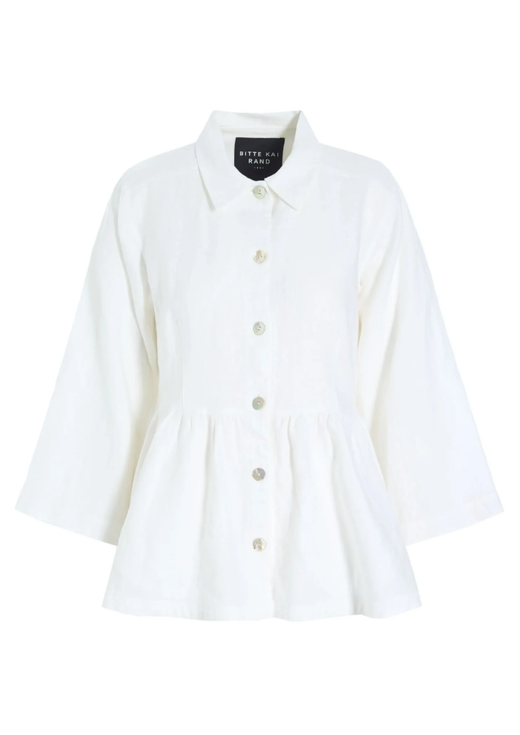 Jakker & Blazere<BITTE KAI RAND Lazy linen jakke BLACK