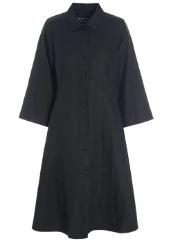 Kjoler<BITTE KAI RAND Lazy linen kjole BLACK