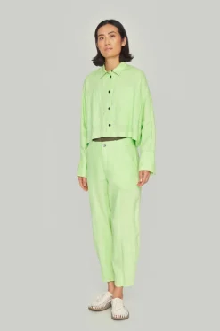 Jakker & Blazere<BITTE KAI RAND Lazy linen kort jakke BLACK