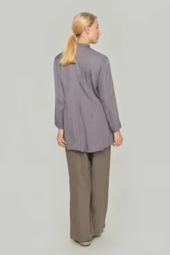 Bukser | Bukser<BITTE KAI RAND Lazy linen lige bukser BLACK