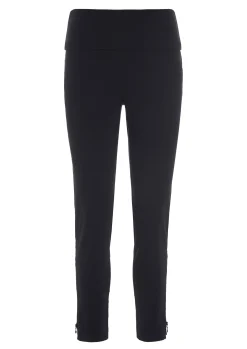 Bukser | Bukser<BITTE KAI RAND Magic stretch bukser m/ lynlås BLACK