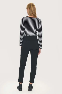 Bukser | Bukser<BITTE KAI RAND Magic stretch bukser med slids BLACK