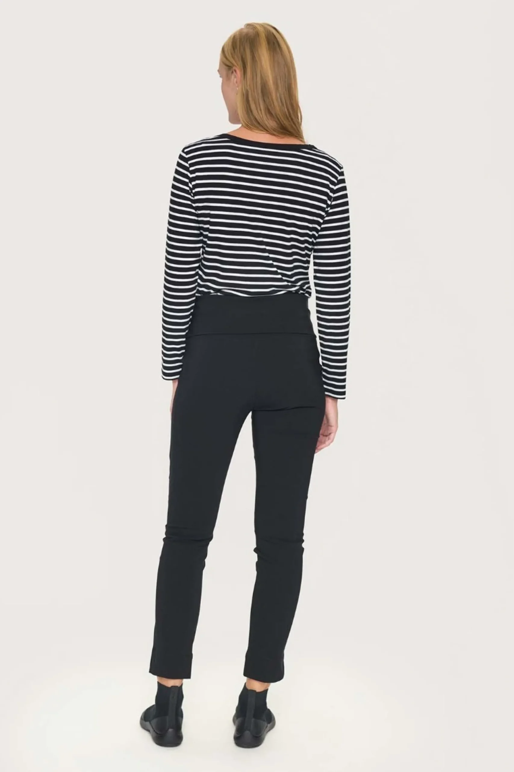 Bukser | Bukser<BITTE KAI RAND Magic stretch bukser med slids BLACK