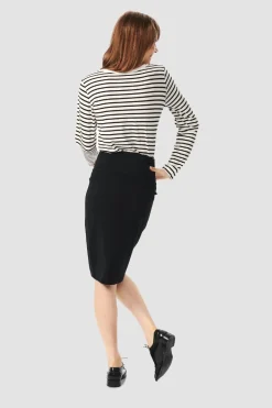 Nederdele<BITTE KAI RAND Magic stretch nederdel BLACK
