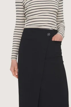 Nederdele<BITTE KAI RAND Nami crepe smal nederdel BLACK