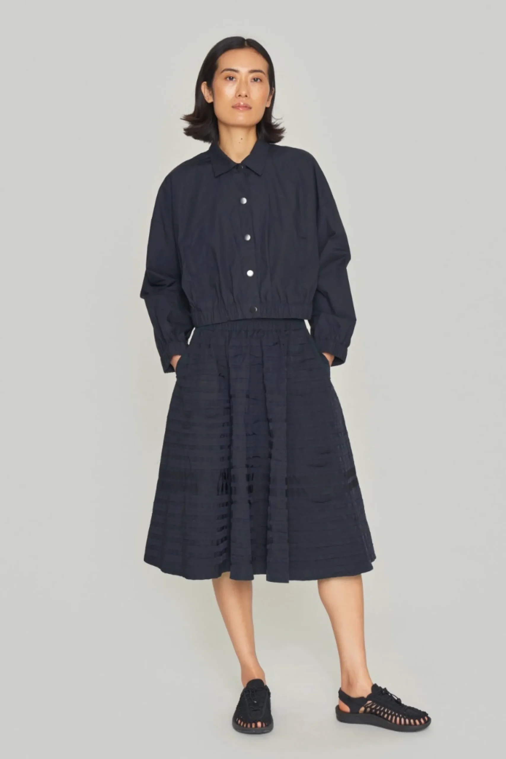 Jakker & Blazere<BITTE KAI RAND Paper Poplin jakke BLACK