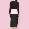 Nederdele<BITTE KAI RAND Pinstripe jersey nederdel BLACKPINSTRIPE