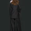 Bukser | Bukser<BITTE KAI RAND Pinstripe jersey vide bukser BLACKPINSTRIPE