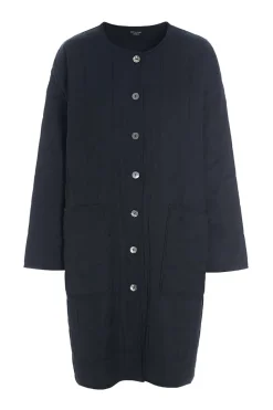 Jakker & Blazere<BITTE KAI RAND Quilt lang jakke BLACK