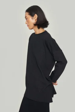 Bluser | Strik<BITTE KAI RAND Saku lang bluse BLACK