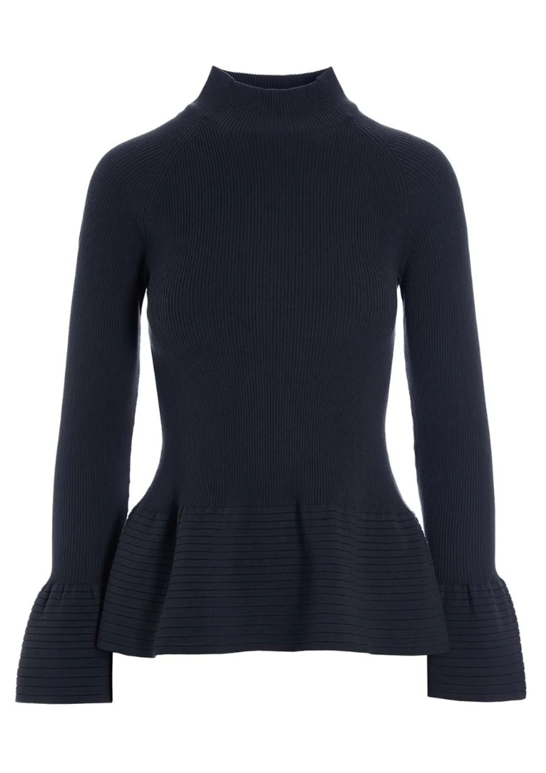 Bluser | Strik<BITTE KAI RAND Saku rib bluse BLACK