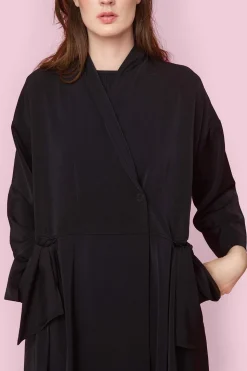 Frakker & Overtøj<BITTE KAI RAND Sakura stretch frakke BLACK