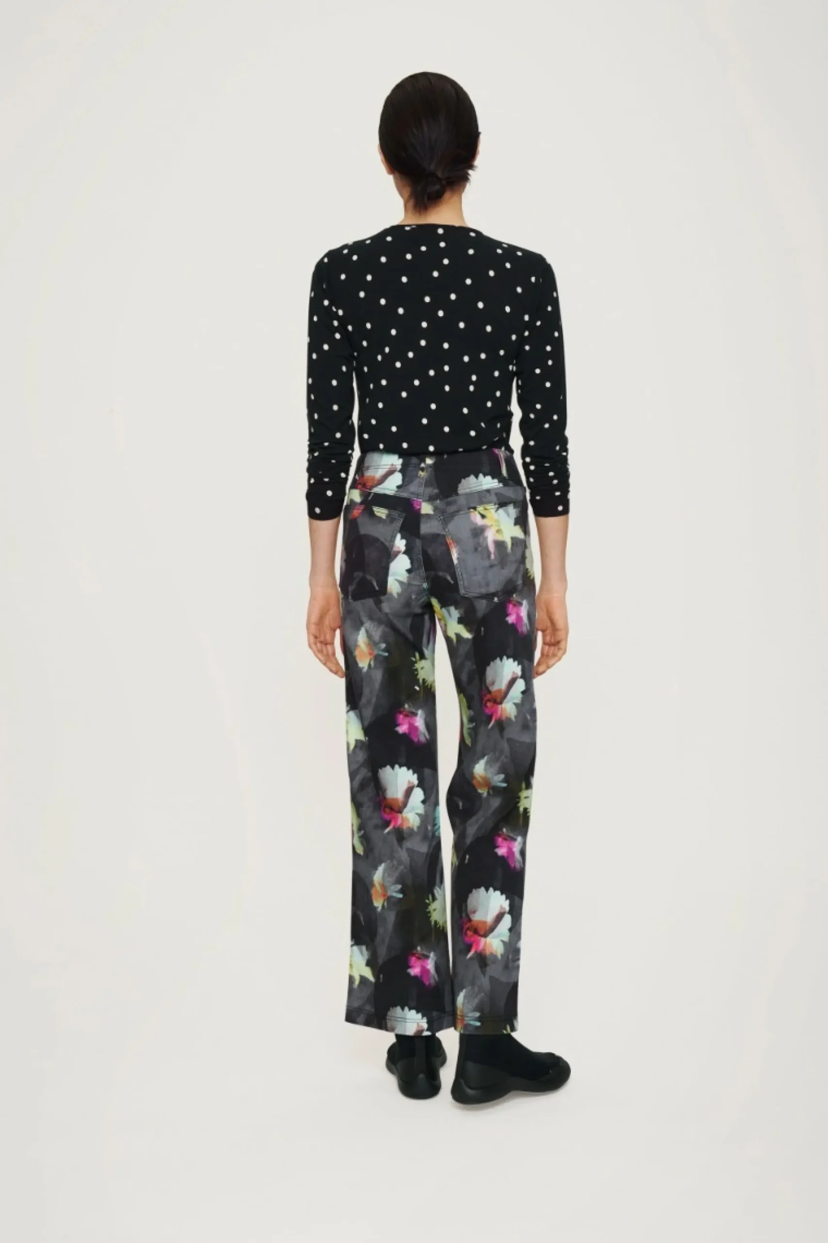 Bluser<BITTE KAI RAND Scattered dot jersey bluse BLACKSCATTEREDDOT
