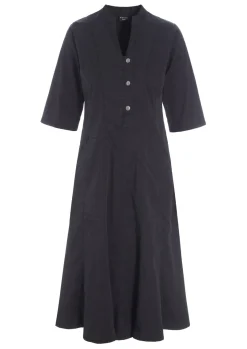 Kjoler<BITTE KAI RAND Senmei kjole med knapper BLACK
