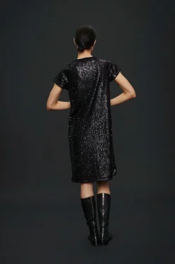 Kjoler<BITTE KAI RAND Sequin kjole BLACK