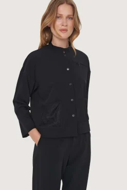Bukser | Bukser<BITTE KAI RAND Tokyo twill elastik bukser BLACK