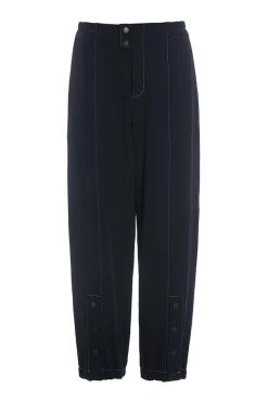 Bukser | Bukser<BITTE KAI RAND Tokyo twill elastik bukser BLACK