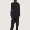 Jakker & Blazere<BITTE KAI RAND Tokyo twill jakke med bælte BLACK
