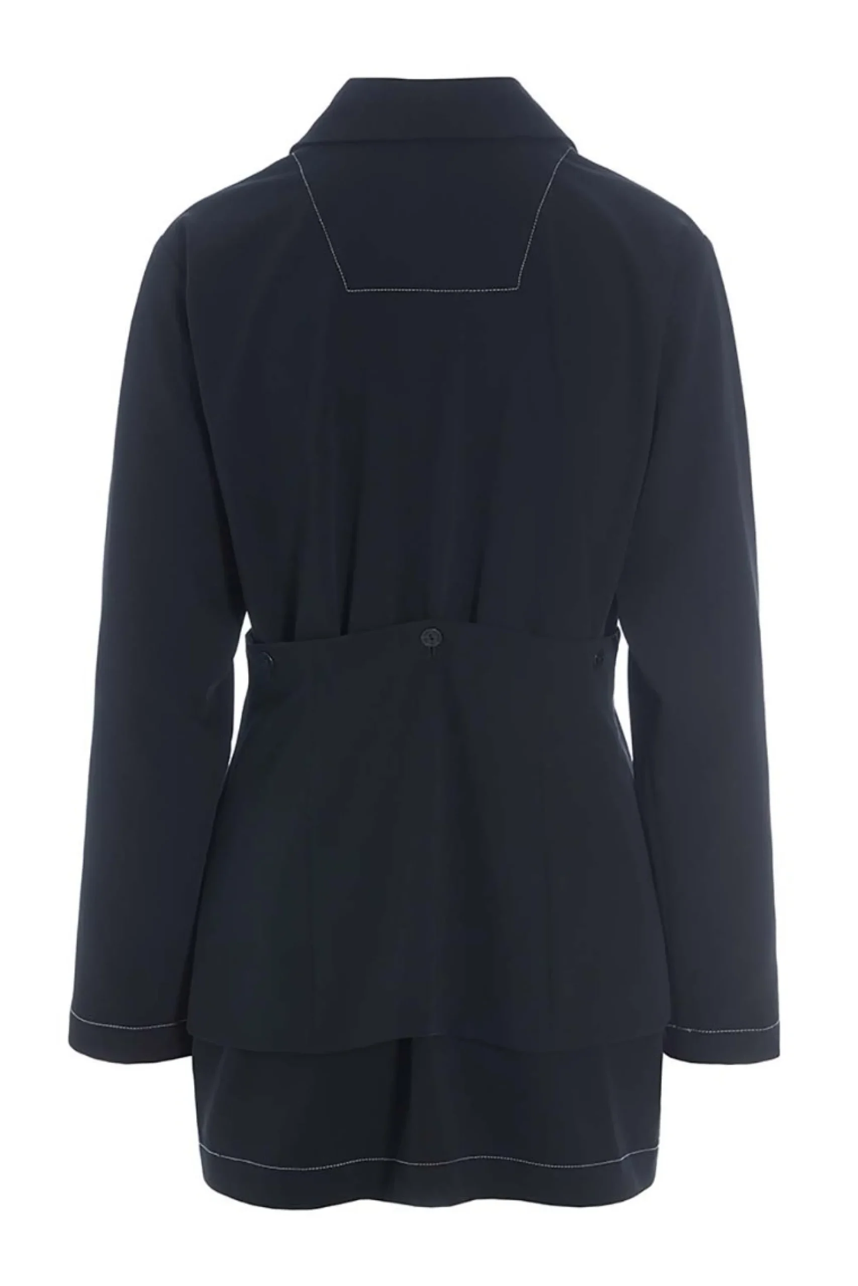 Jakker & Blazere<BITTE KAI RAND Tokyo twill jakke med bælte BLACK