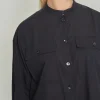 Skjorter<BITTE KAI RAND Vellum voile skjorte BLACK