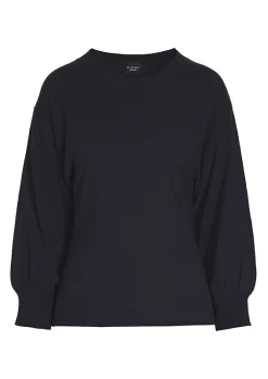 Bluser | Strik<BITTE KAI RAND Wakasu wool blend bluse med 3/4 ærme CARAMEL