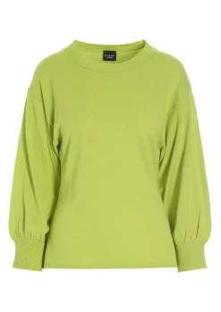 Bluser | Strik<BITTE KAI RAND Wakasu wool blend bluse med 3/4 ærme CARAMEL