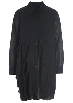 Skjorter<BITTE KAI RAND Washi voile origami skjorte BLACK