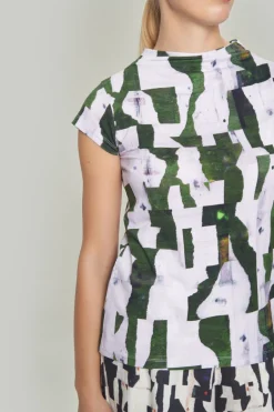 T-shirts & Toppe | Bluser<BITTE KAI RAND Yakumi kortærmet bluse GREENYURI